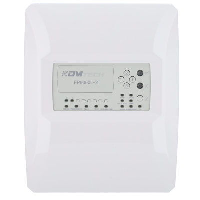 Painel branco de controlo eletrónico DV Tech FP9000L-2 com botões e LEDs