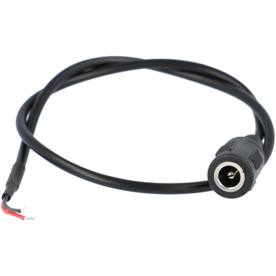 Cabo de alimentação DC fêmea com fios desencapados