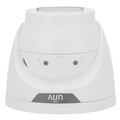 Câmara de segurança branca AUN em formato de cúpula