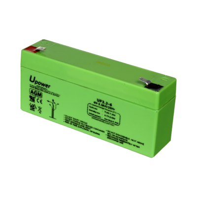 Bateria verde Upower AGM 6V 3.3AH