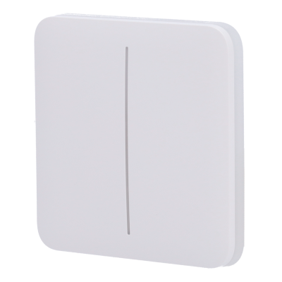 Interruptor elétrico branco quadrado com linha central