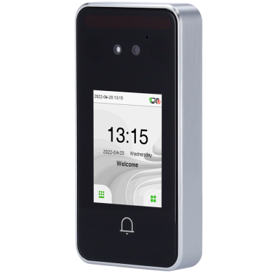 Leitor biométrico eletrônico com ecrã digital e campainha