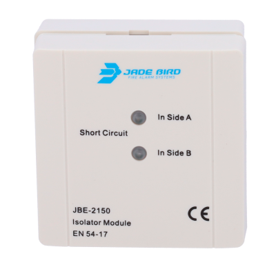 Módulo isolador branco JADE BIRD com LEDs e texto indicador