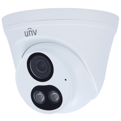 Câmara de vigilância branca UNV em plástico com duas lentes e sensor