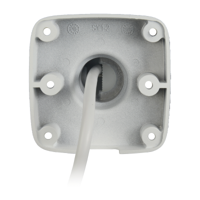 Base quadrada cinzenta com cabo branco e texto SY1-2 gravado.