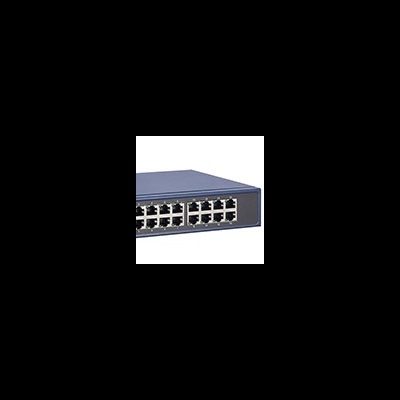 Switch de rede azul com 16 portas Ethernet
