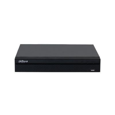 Aparelho eletrónico preto Dahua Technology com porta USB e indicadores LED