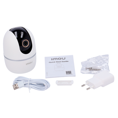 Câmara de vigilância IMOU branca e acessórios