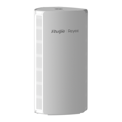 Dispositivo eletrónico branco Ruijie | Reyee com ventilação lateral