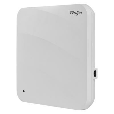 Dispositivo quadrado branco com logótipo Ruijie