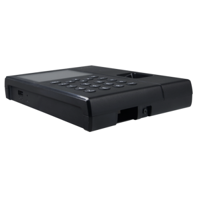 Dispositivo eletrónico negro com teclado numérico