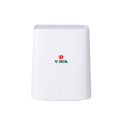 Dispositivo branco com logo V·SOL no centro