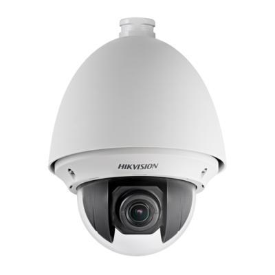 Câmara de vigilância domo branca HIKVISION com lente preta