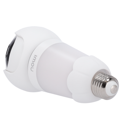 Lâmpada LED branca com câmara e base metálica