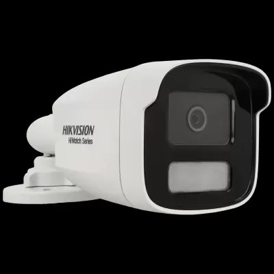 Câmara de vigilância Hikvision HiWatch Series branca e preta