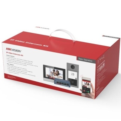 Caixa do Kit Intercomunicador de Vídeo IP HIKVISION