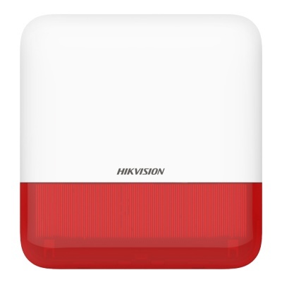 Alarme de parede branco e vermelho HIKVISION