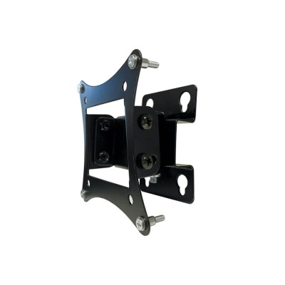 Suporte de parede preto em metal para monitor