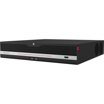 Dispositivo eletrónico preto Hikvision com portas USB e ventoinhas laterais