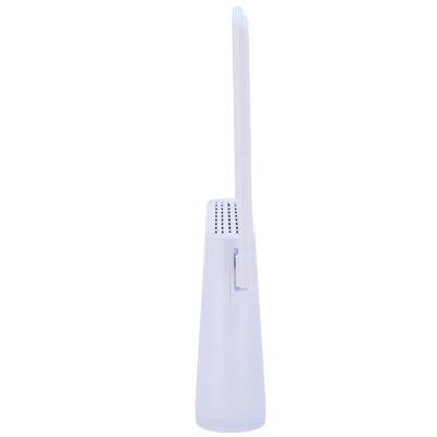 Escova de dentes eléctrica branca vista lateral