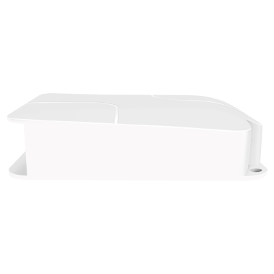 Filtro de aquário branco com superfície lisa e design simples