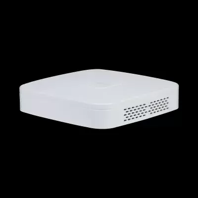 Dispositivo eletrónico branco quadrado com orifícios de ventilação laterais