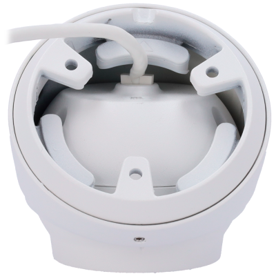 Suporte de montagem branco para câmara de segurança com cabo