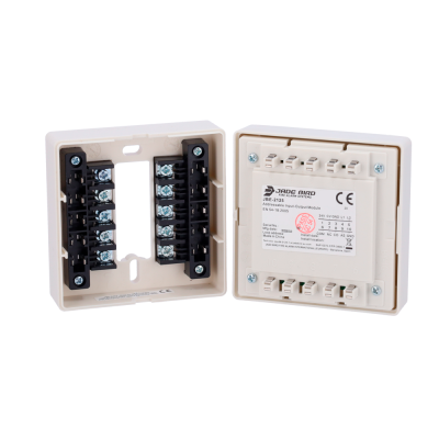 Modulo JADE BIRD JBE-2125 para sistemas de alarme de incêndio em caixa plástica bege aberto