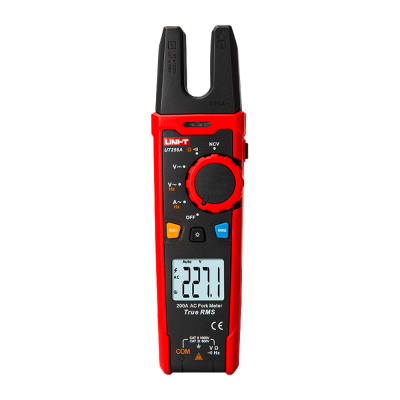 Multímetro digital UNI-T UT256A vermelho e preto com visor LCD