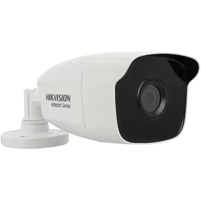 Câmara de segurança Hikvision HiWatch Series branca e preta