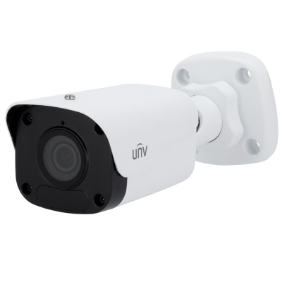 Câmara de vigilância branca com suporte de parede