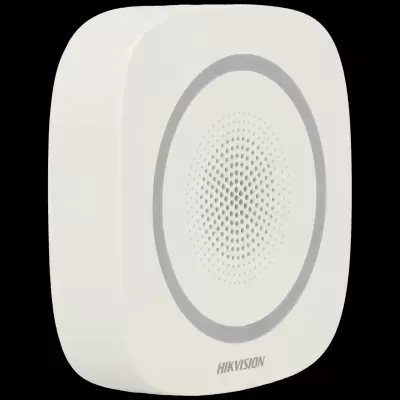 Altifalante portátil branco HIKVISION com grelha circular
