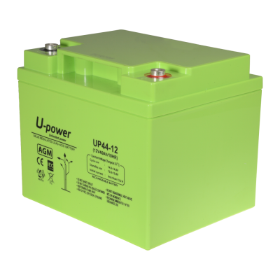 Bateria AGM U-power verde 12V 40Ah modelo UP44-12