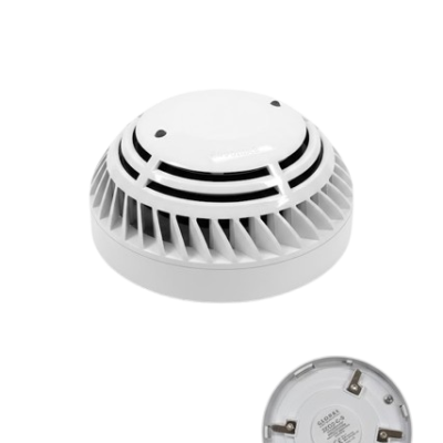 Detector de fumo branco com grelhas e base removível com conectores