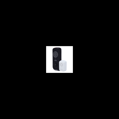 Campainha elétrica de porta eufy Security Doorbell preta com acessório branco
