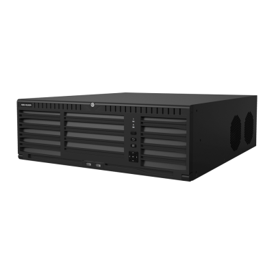 Servidor preto HIKVISION com portas USB e ventilação