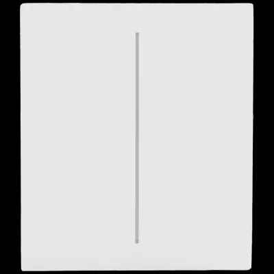 Painel branco com risco cinzento vertical central