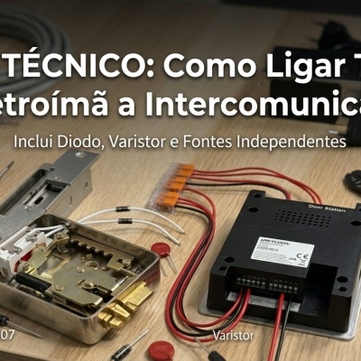 Componentes eletrónicos e ferramentas para intercomunicador sobre mesa
