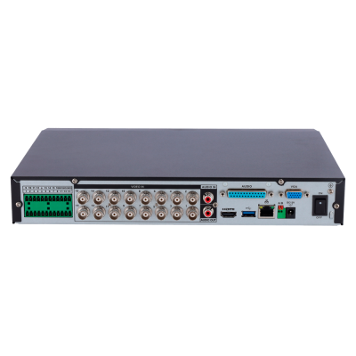 Receptor de vídeo digital com várias portas no painel traseiro