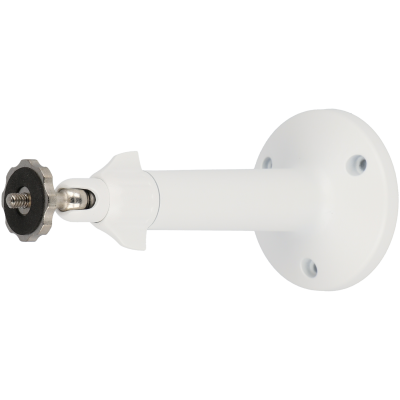 Suporte de parede branco para câmara de segurança com rosca