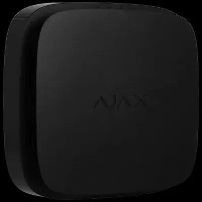 Dispositivo quadrado preto com texto AJAX em relevo