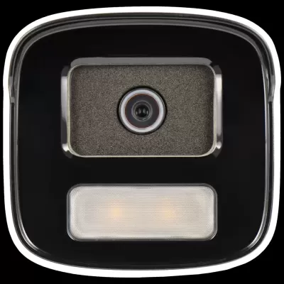 Luminária preta quadrada com lente circular e luz retangular