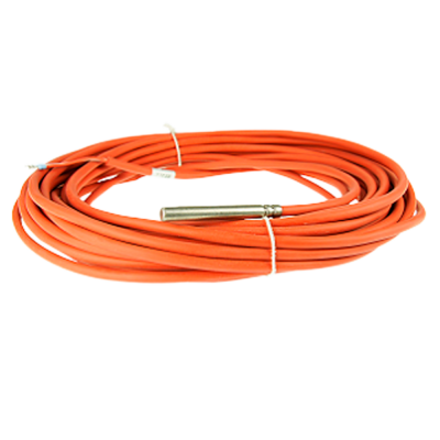 Cabo elétrico laranja com terminal metálico