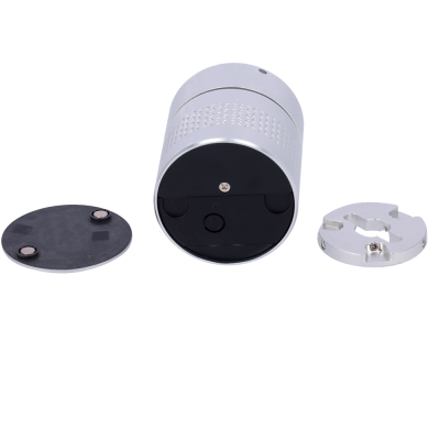 Lâmpada LED inteligente cylindrical prata e acessórios