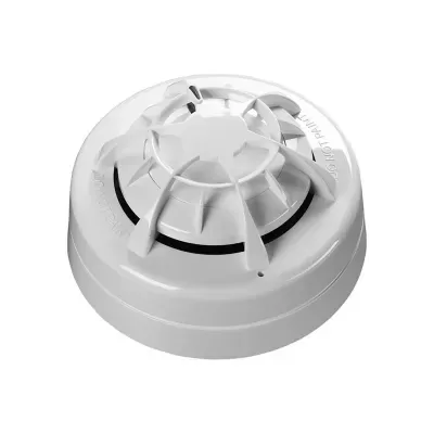 Detector de fumo branco redondo com grelha e texto DO NOT PAINT