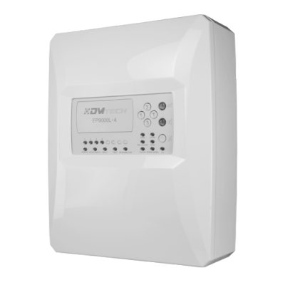 Central de alarme branca DW TECH EP9000L-4 com visor e botões