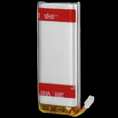 Bateria recarregável retangular com correias adesivas vermelhas 3M