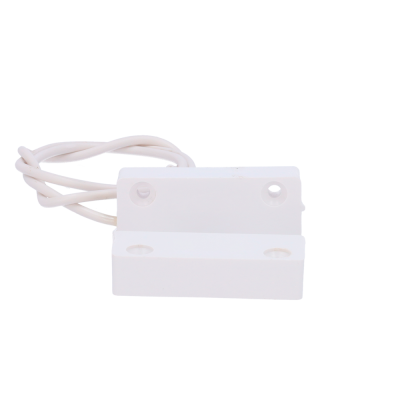 Sensor magnético branco com fios e furos para fixação