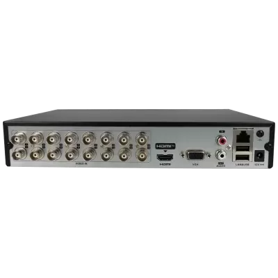 Receptor de vídeo com várias entradas e portas de ligação na parte traseira