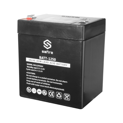 Bateria preta Safire BATT-1250 ácido de chumbo
